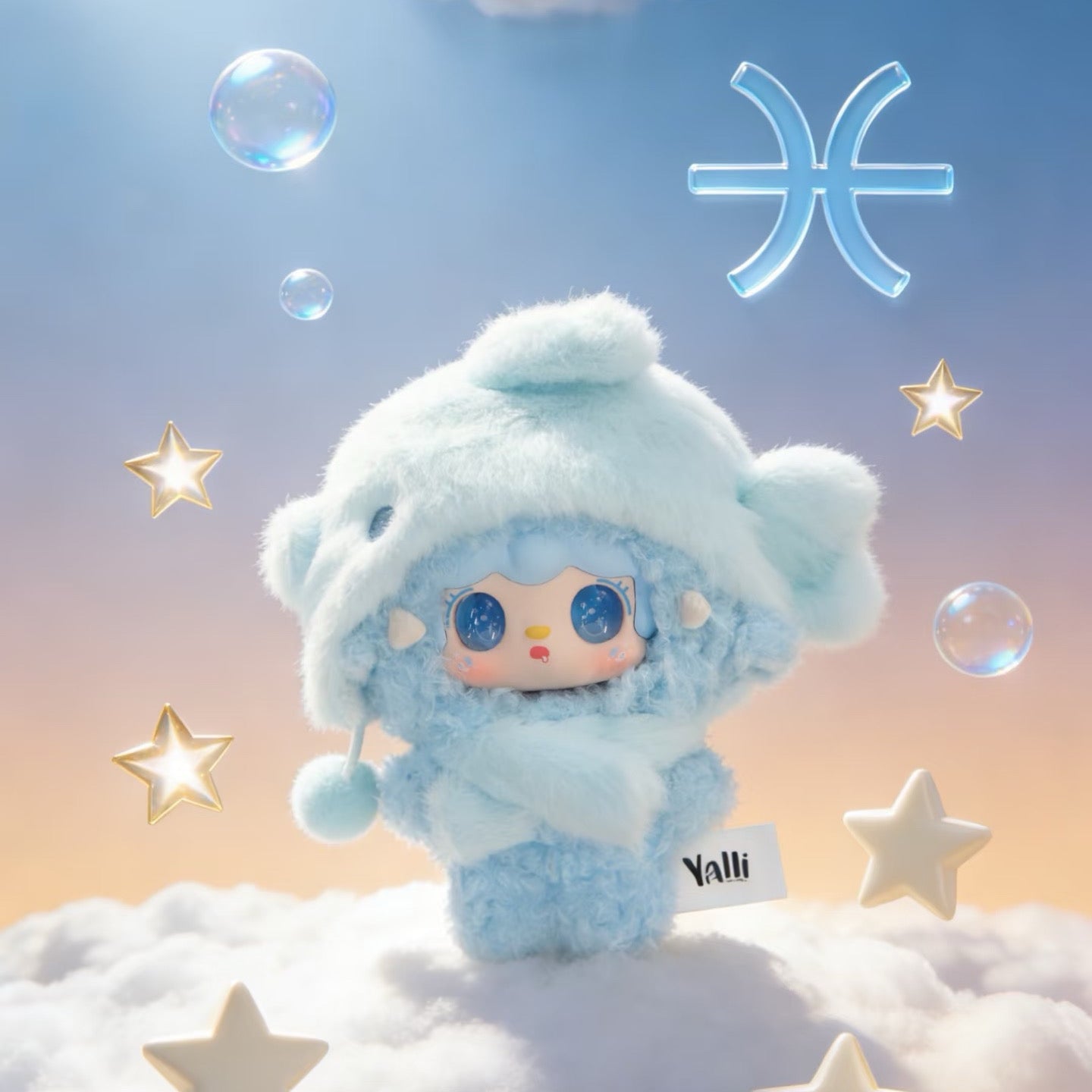 Yooki 1000% ふわふわファンタジー8.18新作 YOOKI Character Profile-十二星座ぬいぐるみペンダント – Nuit Town