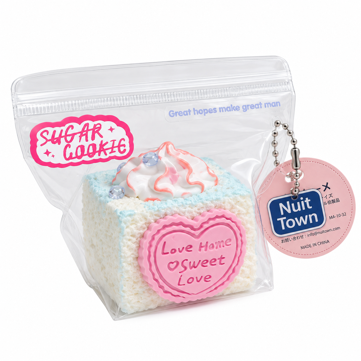 ぬいっとスクイーズ ハートデコケーキ Squishy