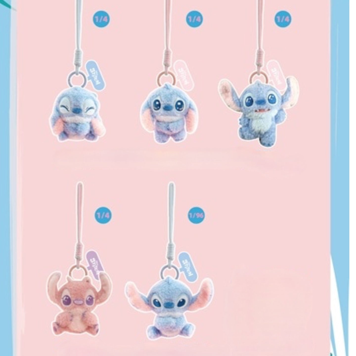 52TOYS BLINDBOX スティッチ フィーリングシリーズ ぬいぐるみスマホストラップ