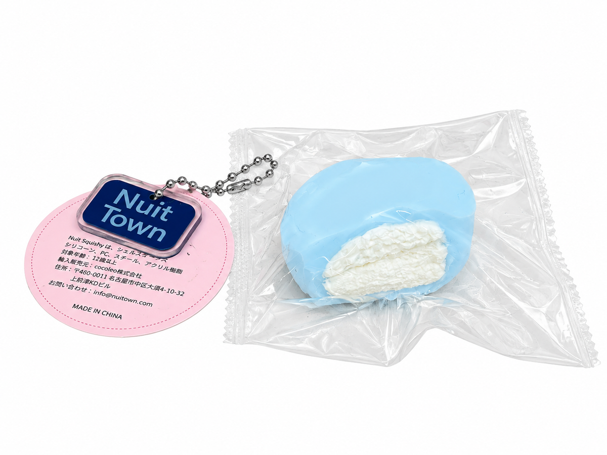 ぬいっとスクイーズ　カラフルクリーム大福 Squishy