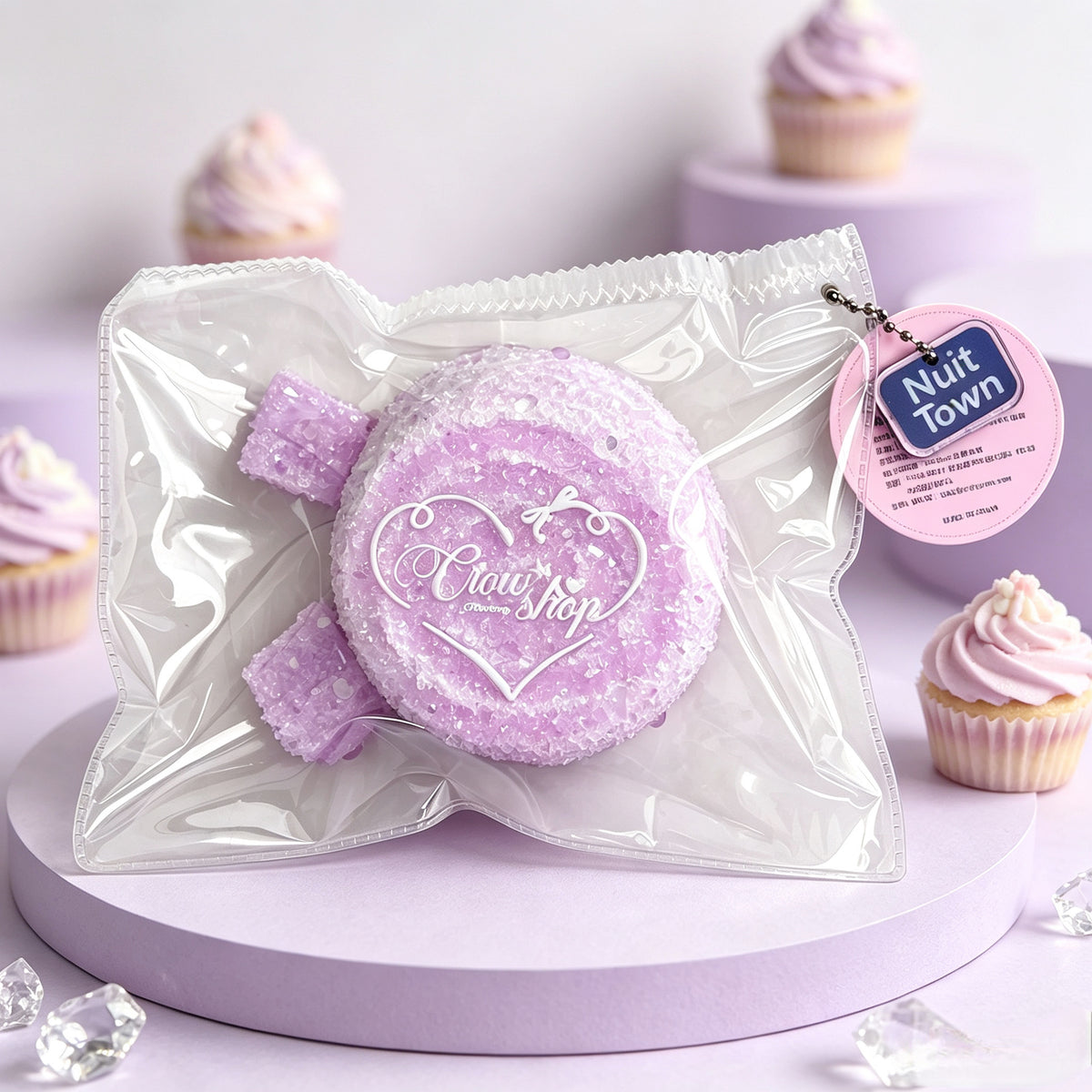 ぬいっとスクイーズ　きらきらグレープアイスキャンディ Squishy