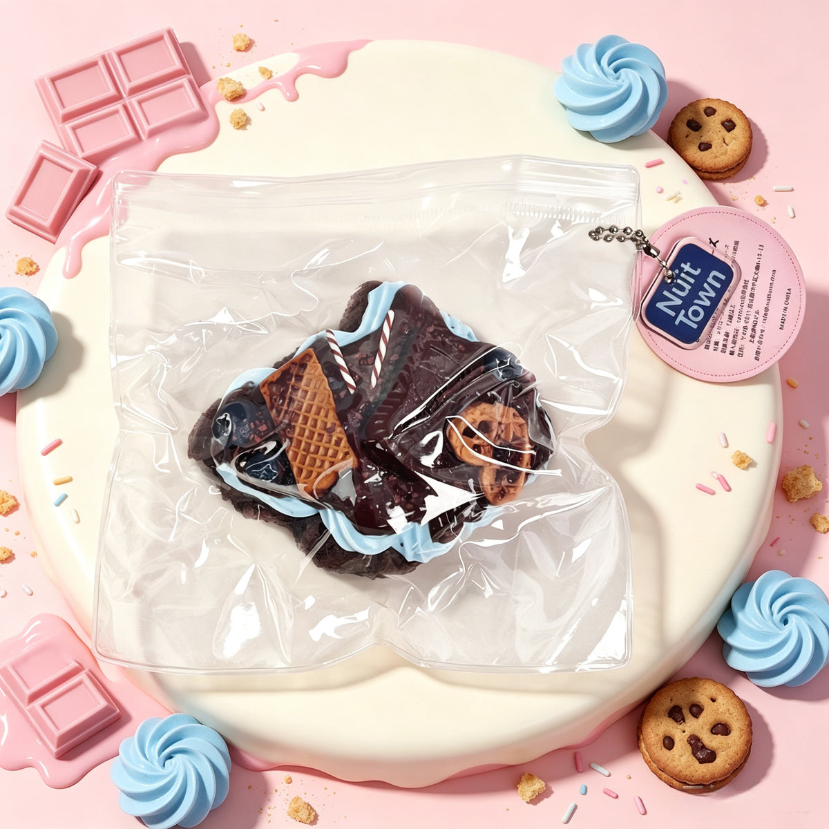 ぬいっと スクイーズ　チョコクロワッサン Squishy