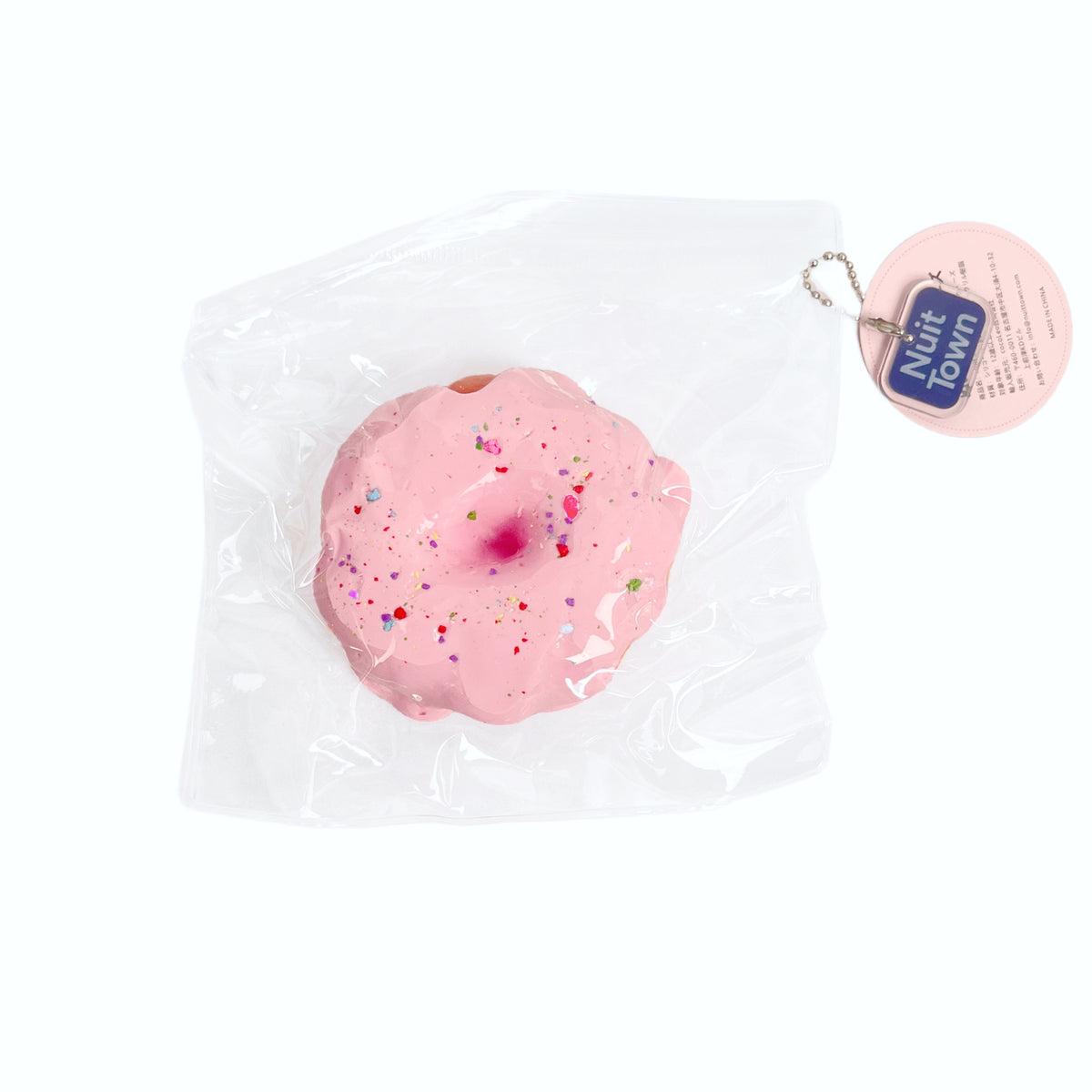 ぬいっと スクイーズ　いちごチョコドーナツ Squishy