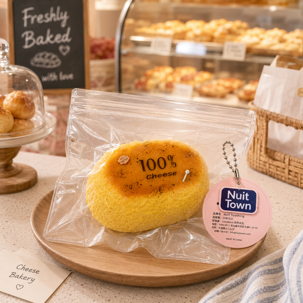 NUIT TOWN　スクイーズ　一口ケーキ（チーズ）