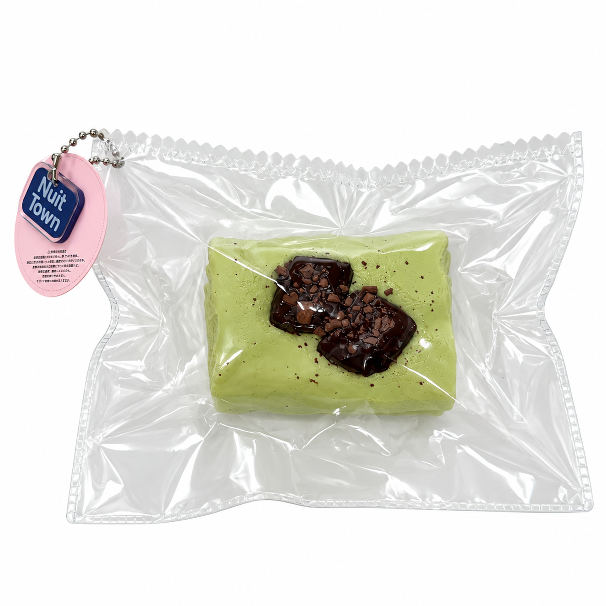 ぬいっとスクイーズ　抹茶クリームロール Squishy