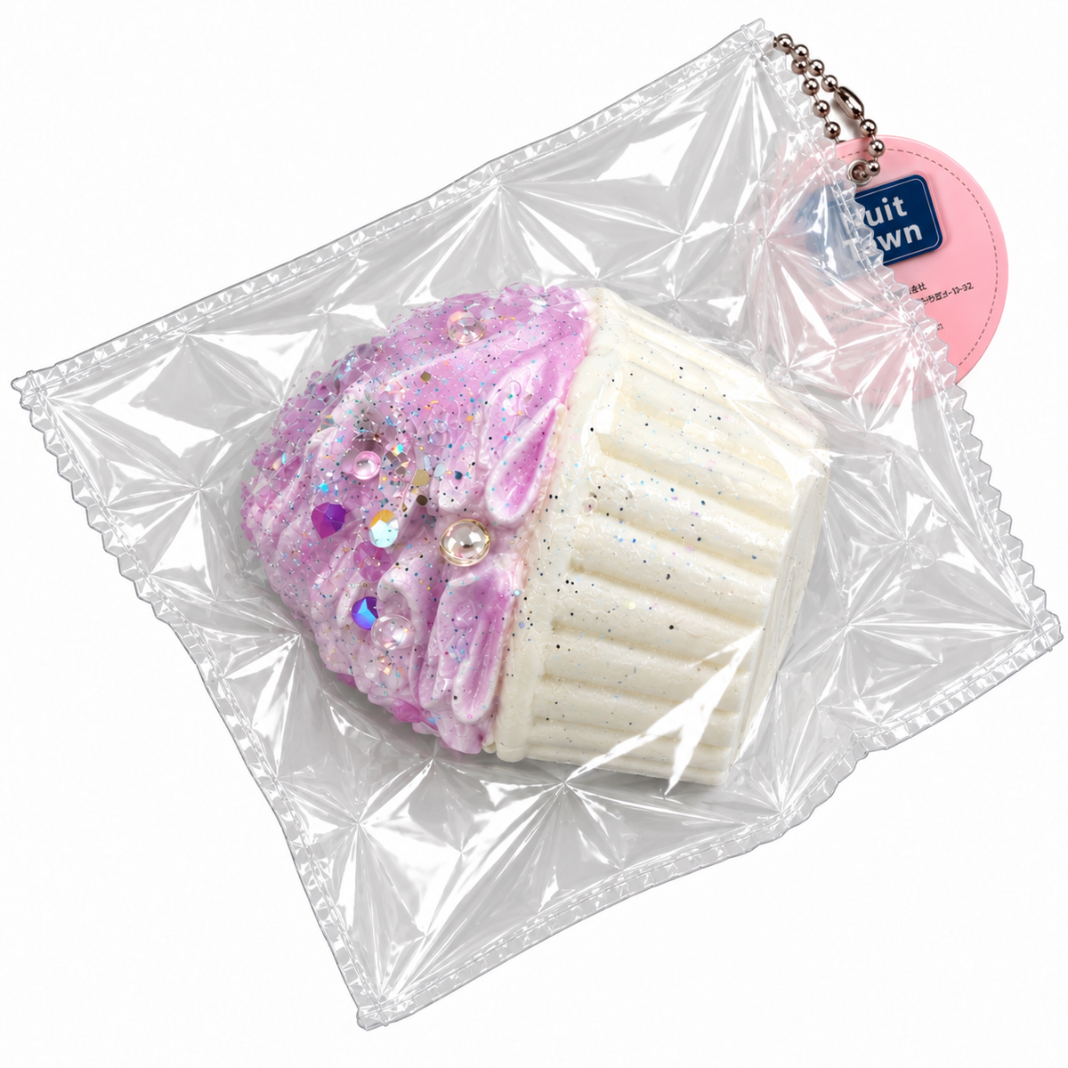 ぬいっとスクイーズ　きらきらグレープアイスクリーム Squishy