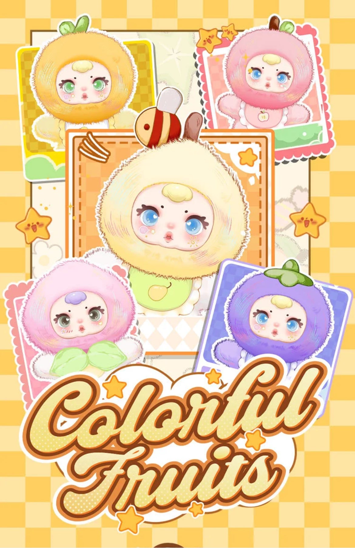 MM SUGAR BABY COLORFUL FRUITSシリーズ ぬいぐるみペンダント