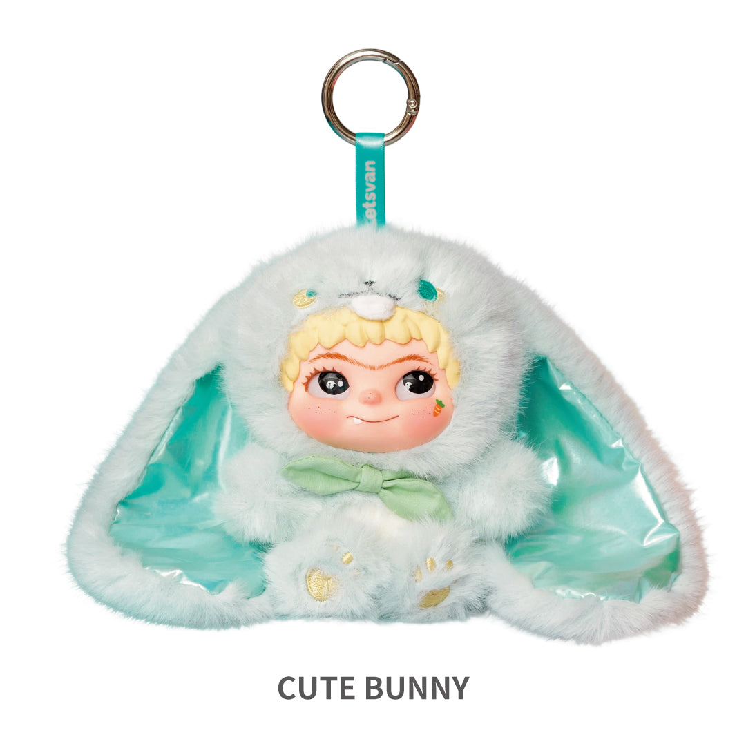 WAKUKU FOX＆BUNNYシリーズ ぬいぐるみペンダント＜入荷予定12月＞