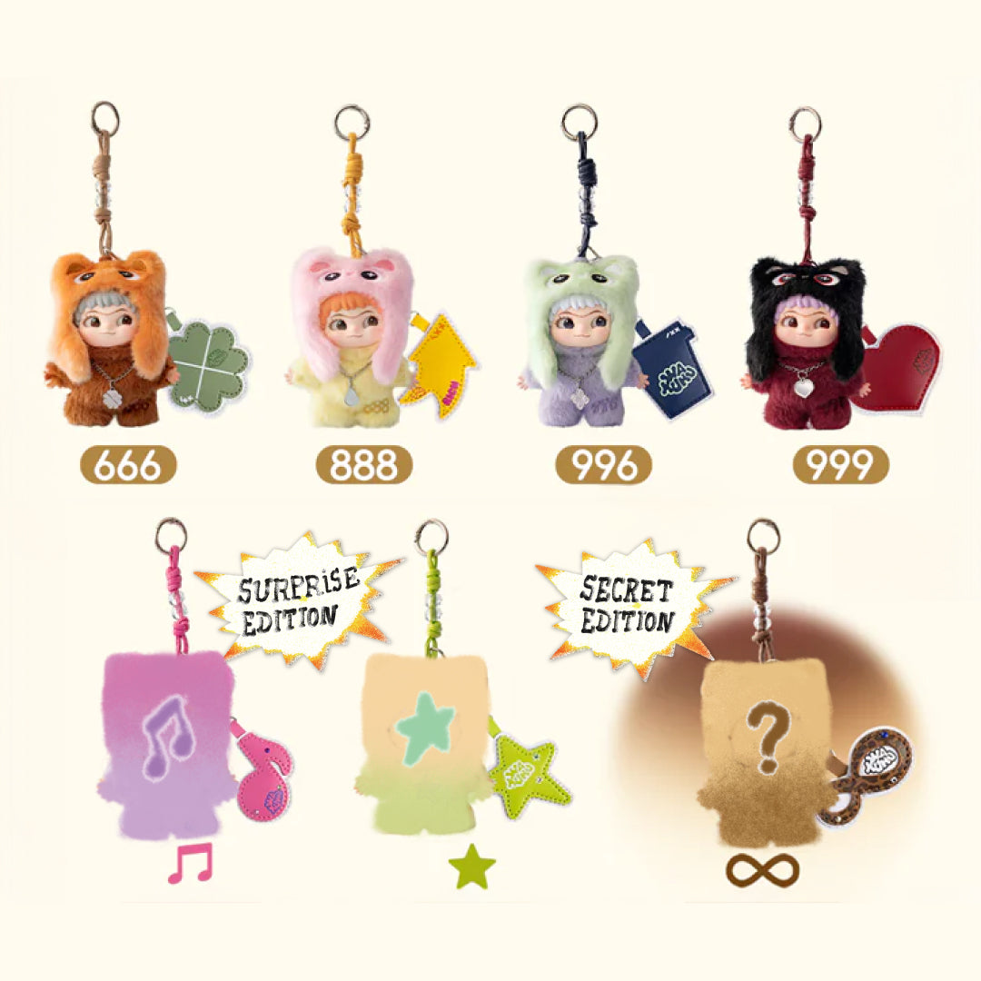WAKUKU ON A ROLLシリーズ ぬいぐるみペンダント